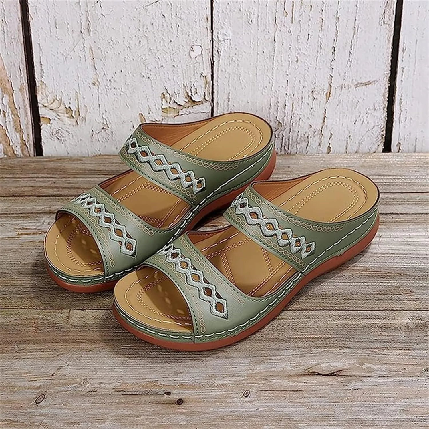 Ladmiple Sandals Women Fashion Dressy Comfort Orthotic Flip Flops with Arch Support Summer Casual Orthopedic Slippers