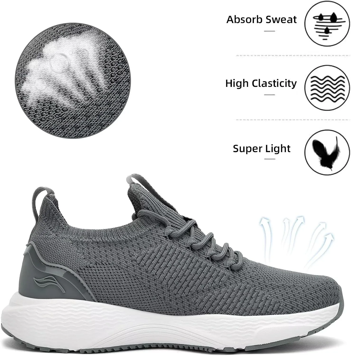 Lamincoa Women Slip on Walking Shoes Lightweight Running Shoes Casual Workout Gym Tennis Sneakers for Women