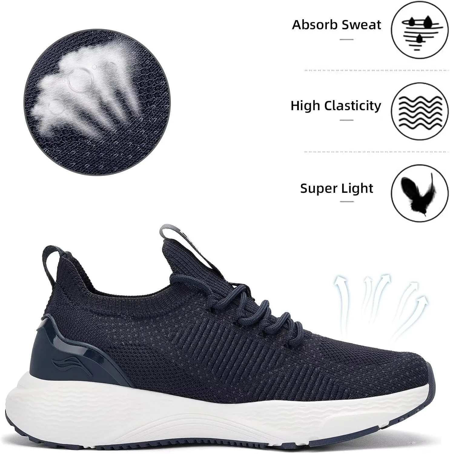 Lamincoa Women Slip on Walking Shoes Lightweight Running Shoes Casual Workout Gym Tennis Sneakers for Women