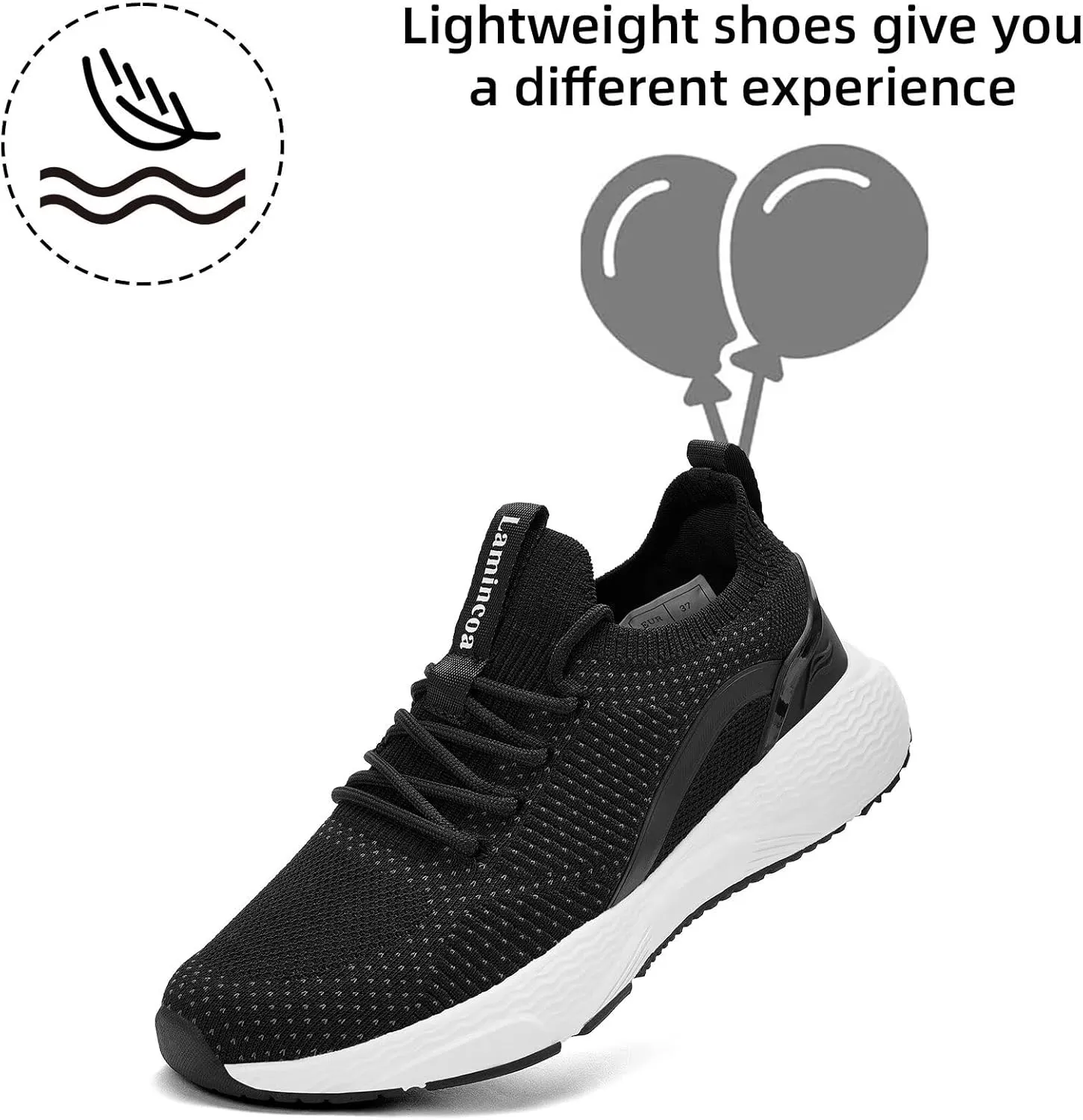 Lamincoa Women Slip on Walking Shoes Lightweight Running Shoes Casual Workout Gym Tennis Sneakers for Women