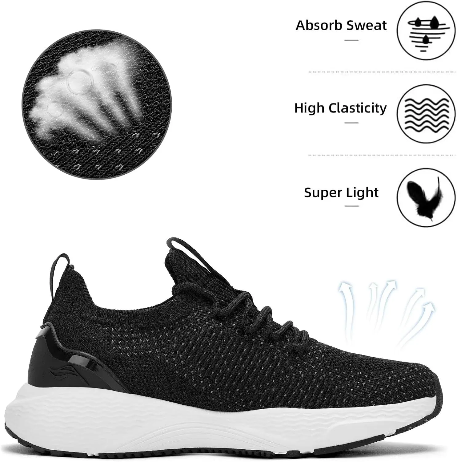 Lamincoa Women Slip on Walking Shoes Lightweight Running Shoes Casual Workout Gym Tennis Sneakers for Women