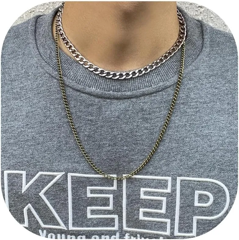 Layered Necklace for Women Gold Butterfly Pendant Necklace Dainty Stackable Silver Heart Choker Necklace MultiLayer Paperclip Chain Necklace Set Jewelry Gift for Women