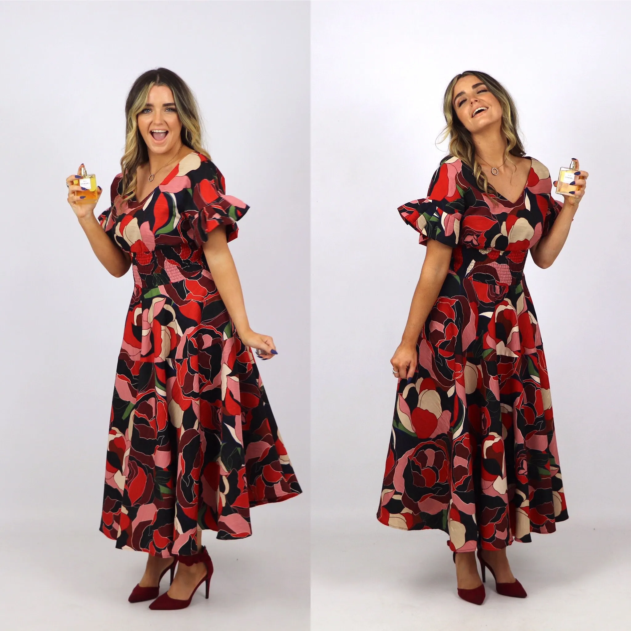 Lili Sidonio Modern 50's style printed dress