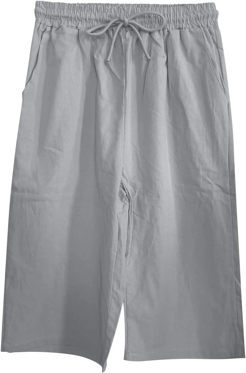 Linen Blend Pants for Women Drawstring Pants Linen Blend Pants for Women Linen Pants Women Beach Linen Pants Women