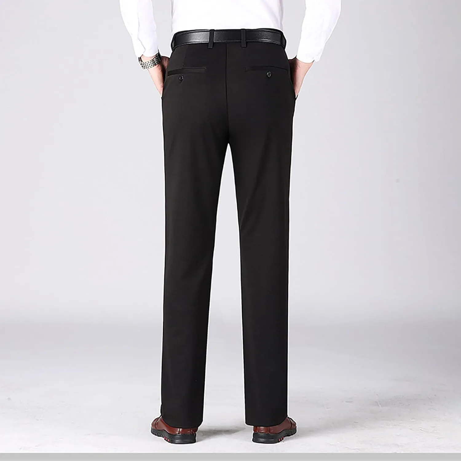 Linen Pants for Men Classic Fit Slim Fit Formal Work Suit Pant Skinny Stretch Straight Legs Casual Work Trousers
