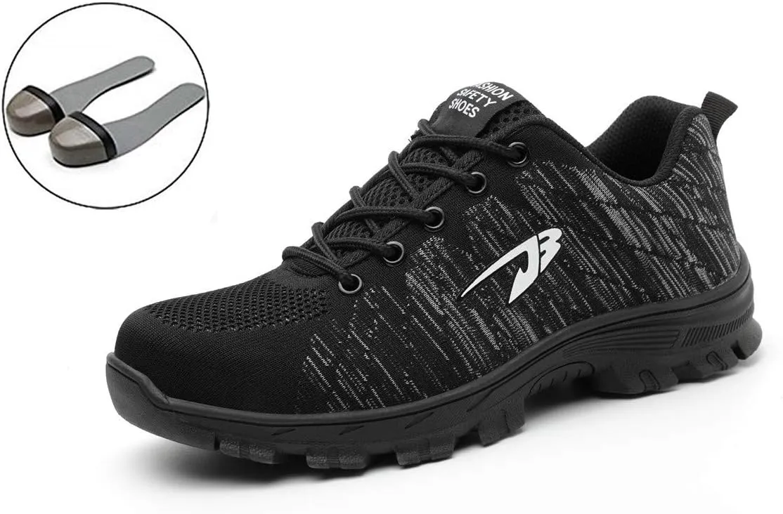 Luolocsn Women's Work Steel Toe Shoe Camo Safety Shoe for Men Lightweight Industrial & Construction Shoes