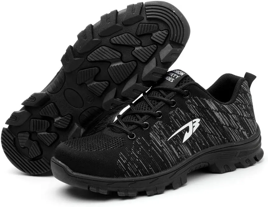 Luolocsn Women's Work Steel Toe Shoe Camo Safety Shoe for Men Lightweight Industrial & Construction Shoes