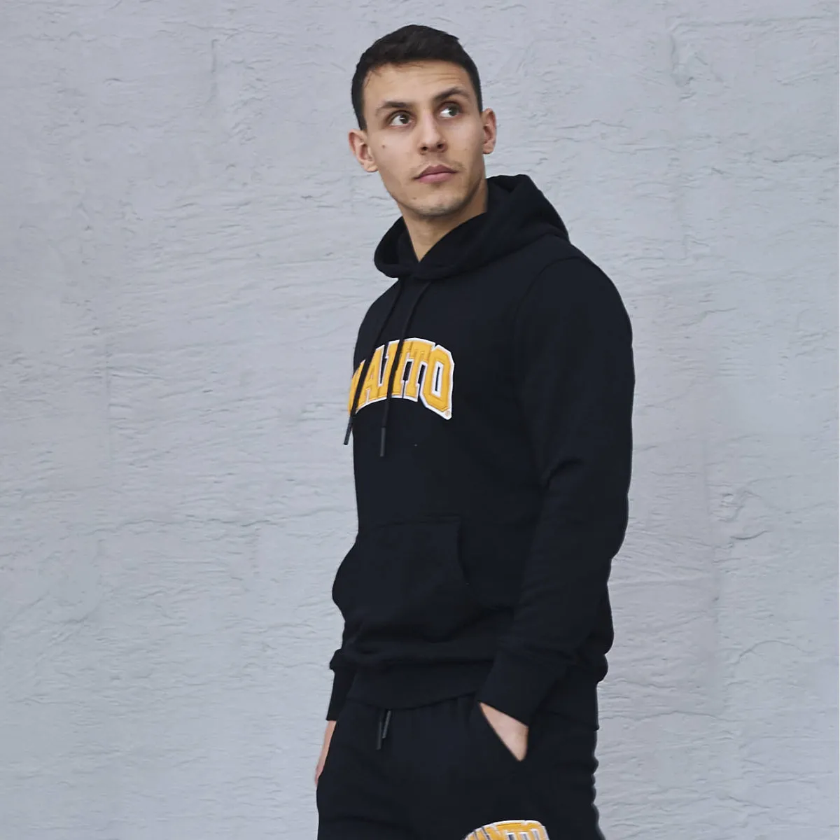 Manto Varsity Hoodie Black