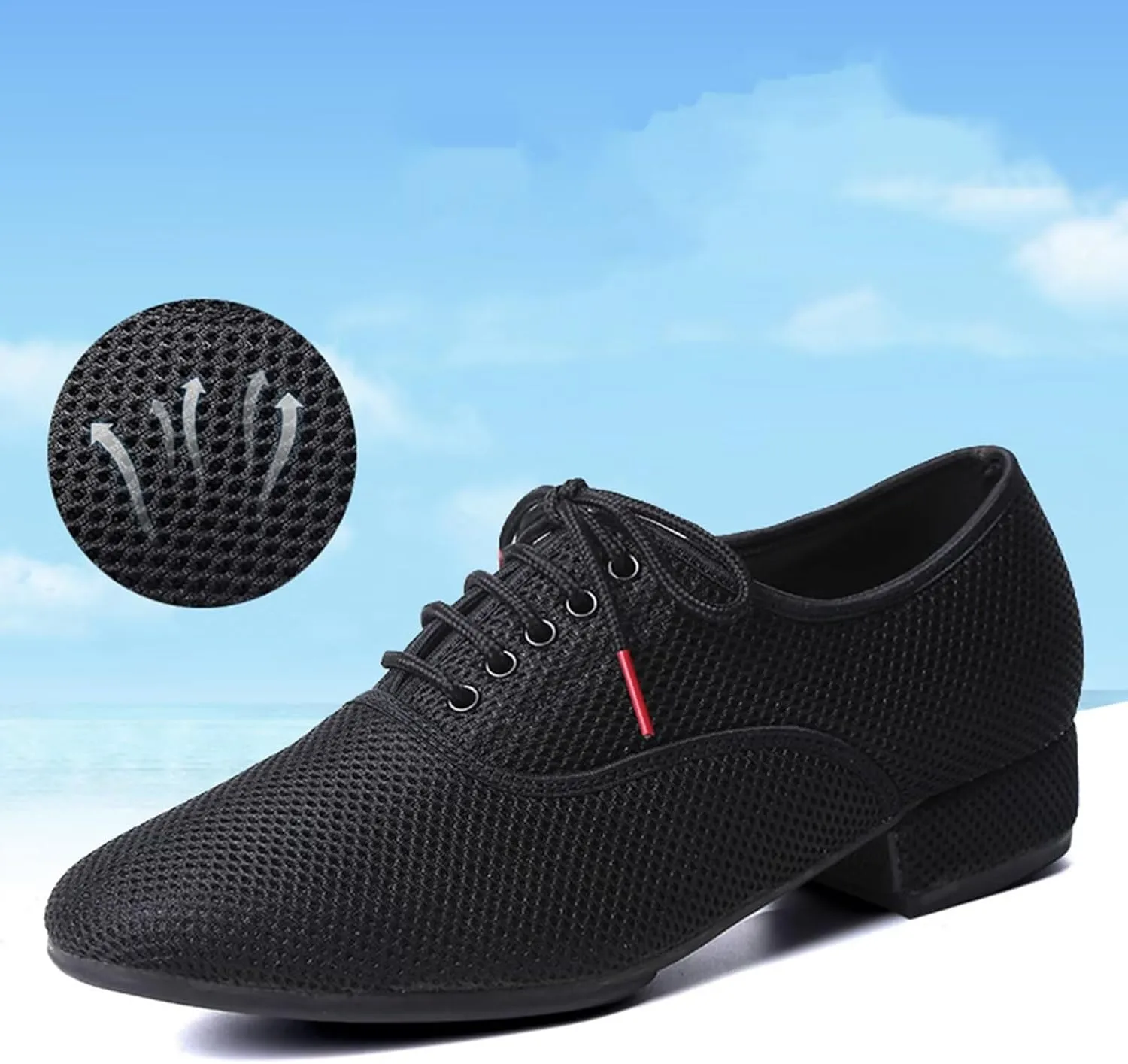 Men Ballroom Dance Shoes Professional Performance Practice Dance Shoes Lace-up Salsa Tango Ballroom Modern Dance Practice Teaching Shoes