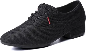 Men Ballroom Dance Shoes Professional Performance Practice Dance Shoes Lace-up Salsa Tango Ballroom Modern Dance Practice Teaching Shoes