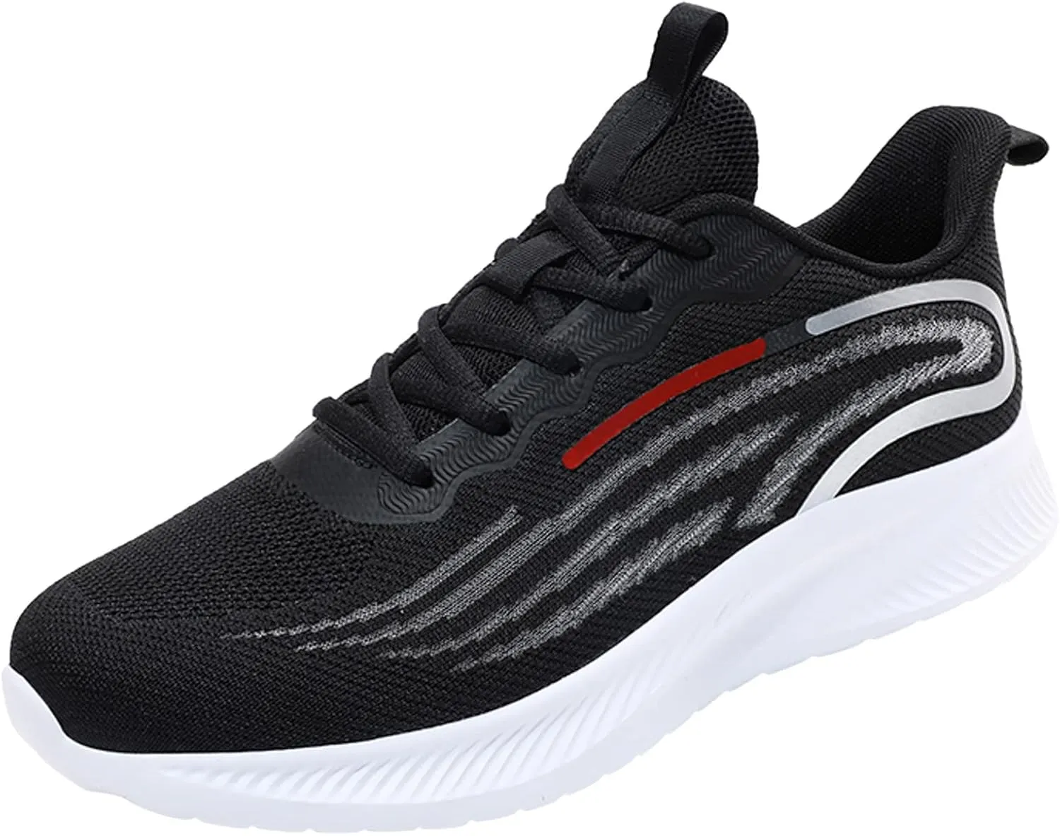 Men Sports Shoes Fashion New Pattern Mesh Breathable Comfortable Flat Bottom Thick Bottom Mens Air Low Sneaker