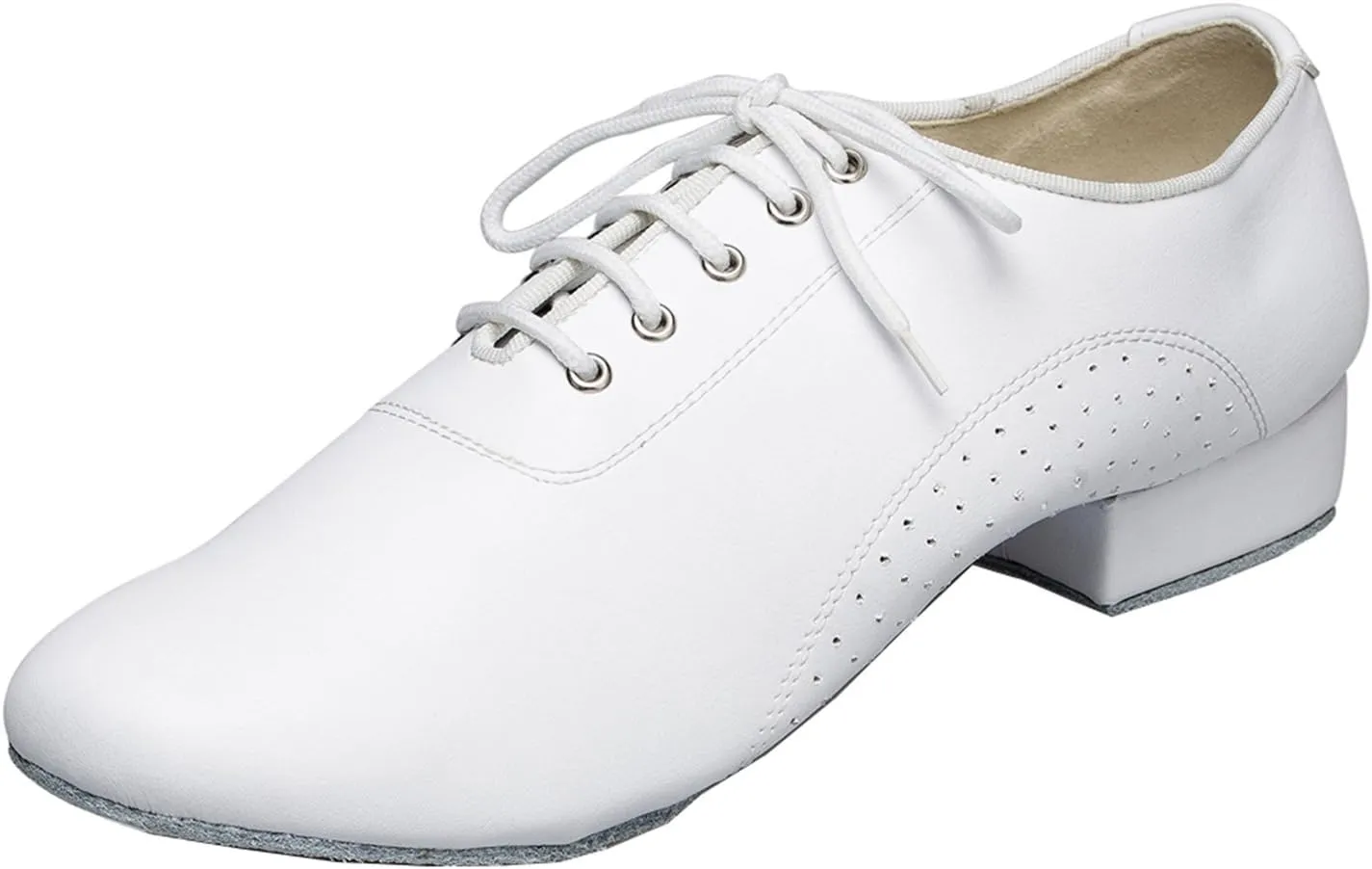 Mens Ballroom Dance Shoes for Latin Salsa Tango with Standard Block Heel