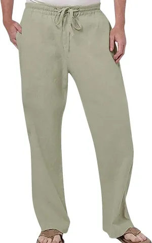 Men's Cargo Jeans Mens Casual Pants Drawstring Elastic Waist Classic Fit Baggy Yoga Pants Running Joggers Daily Wear Trousers Chinos Pants Men