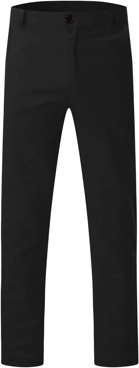 Men's Chino Pants Casual Stretch Waist Tapered Trousers with Pockets Loose Fit Joggers Pockets Tapered Sweatpants