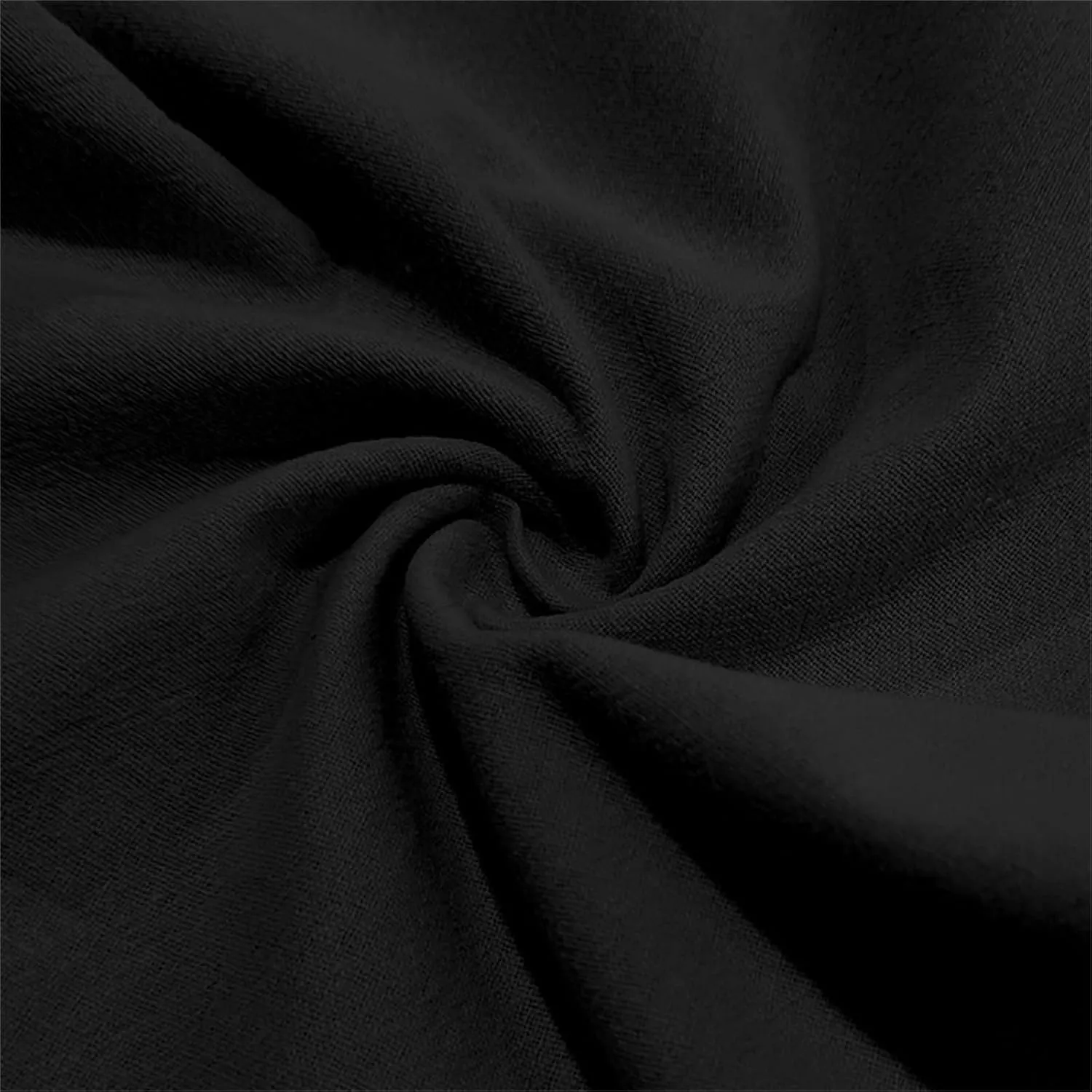 Men's Cotton Linen Pants Drawstring Wide Leg Trousers Moisture Wicking Baggy Trousers Breathable Comfy Basic Pants