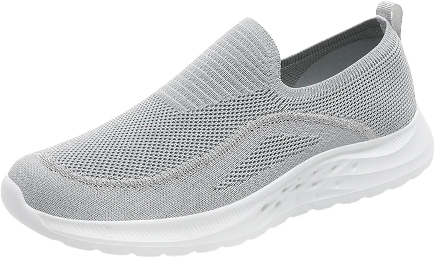 Men's Fashion Versatile Walking Shoes Comfortable Lightweight Casual Walking Shoe Soft Flat Soled Elderly Shoes