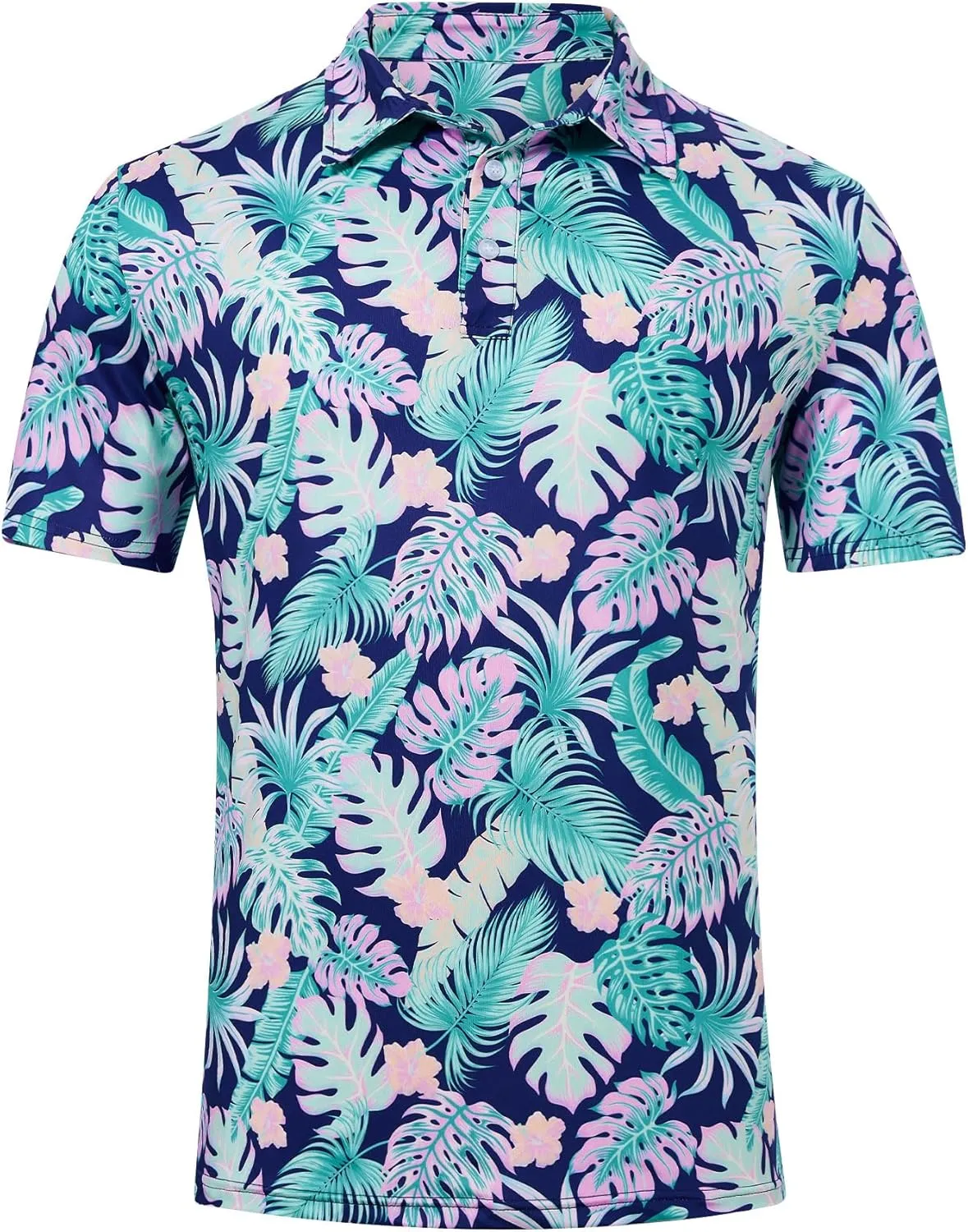 Mens Funny Golf Shirts for Men Polo Performance Moisture Wicking Dry Fit Shirt M-XXL