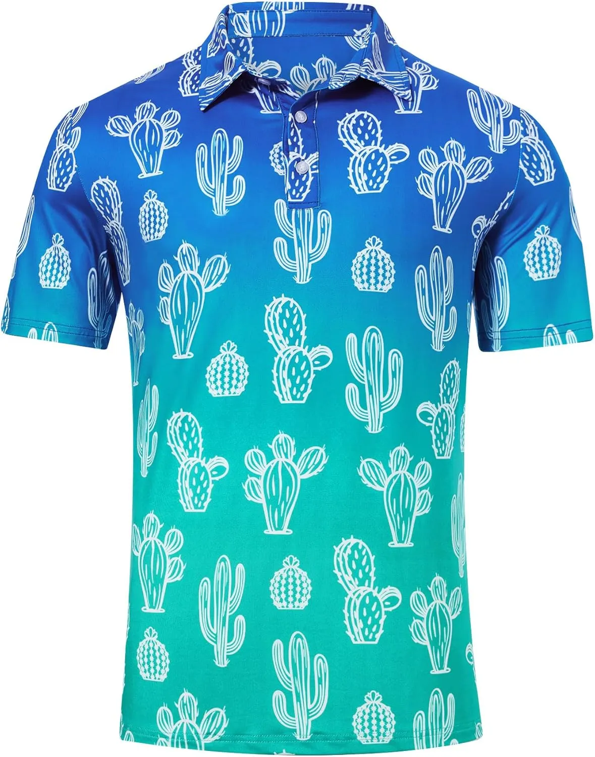 Mens Funny Golf Shirts for Men Polo Performance Moisture Wicking Dry Fit Shirt M-XXL