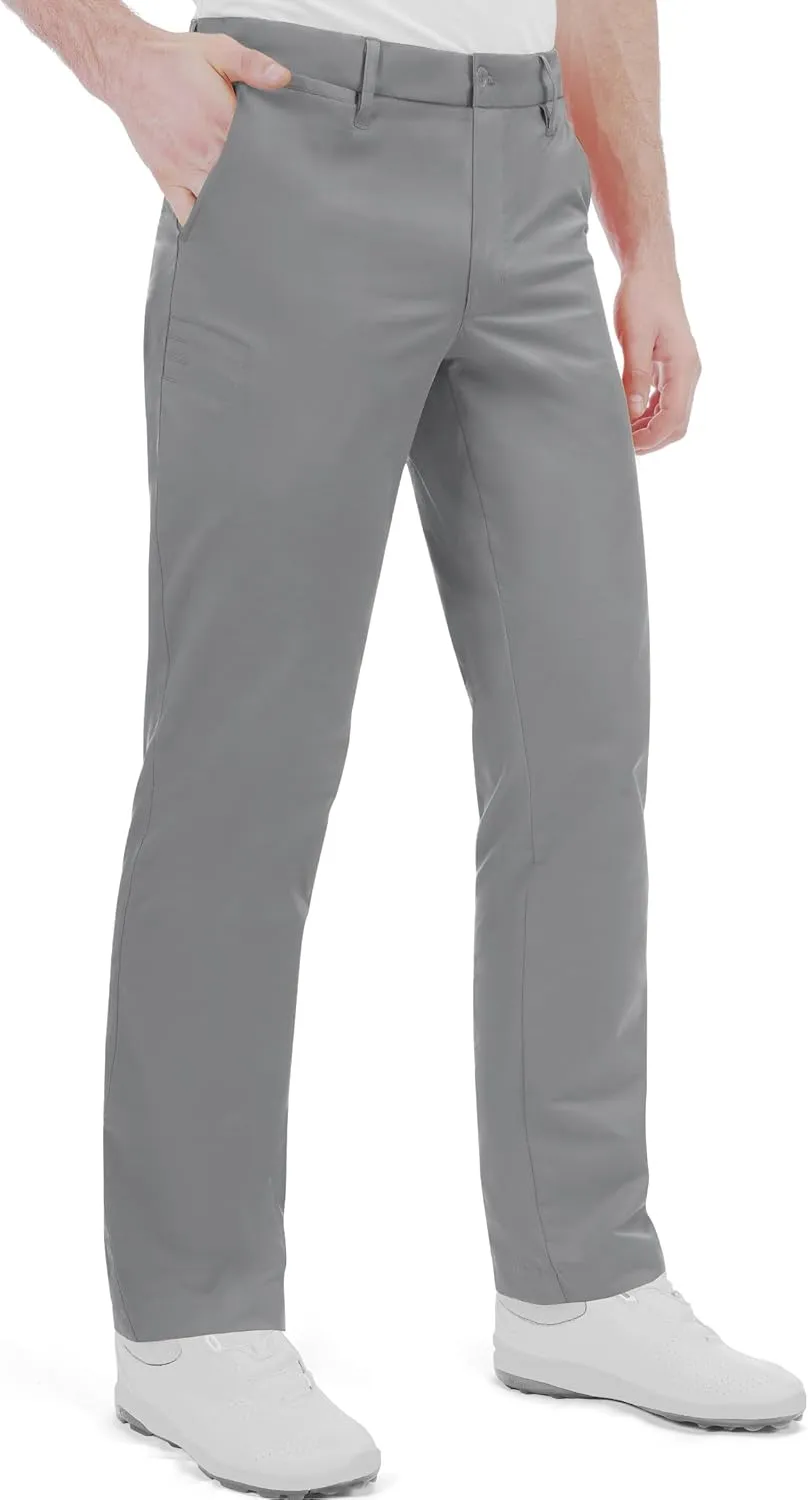 Men's Golf Pants Stretch Waist Slim Fit Tapered Classic Fit Golf Pants