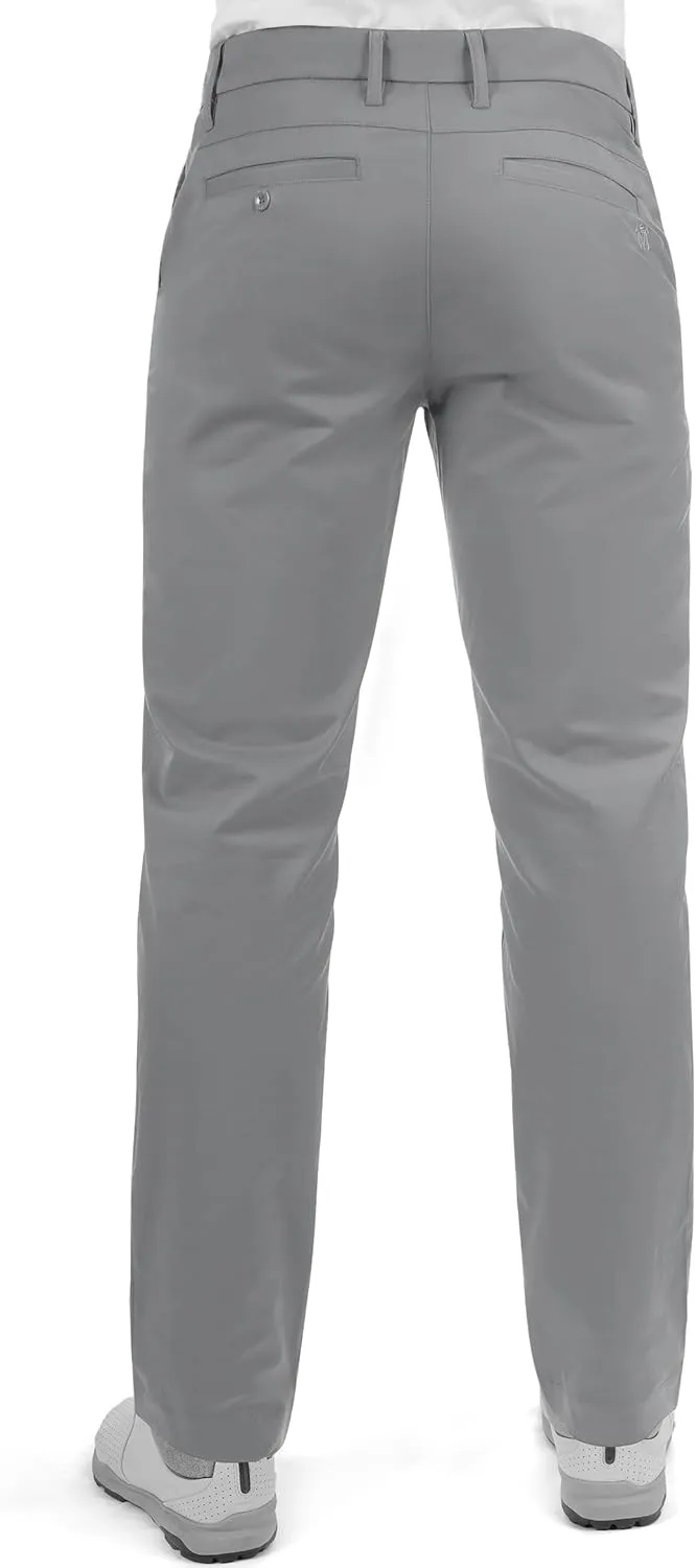 Men's Golf Pants Stretch Waist Slim Fit Tapered Classic Fit Golf Pants