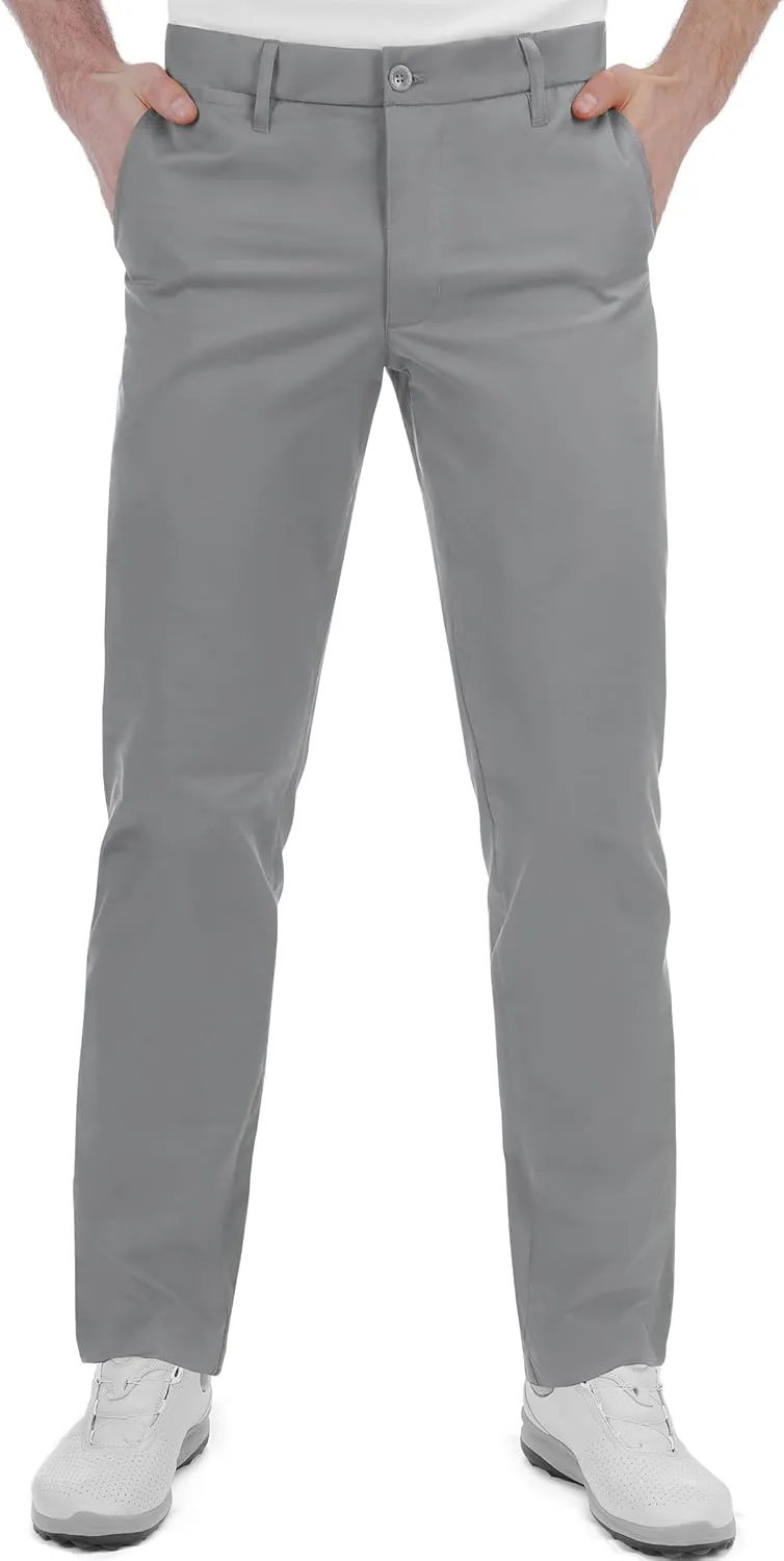 Men's Golf Pants Stretch Waist Slim Fit Tapered Classic Fit Golf Pants