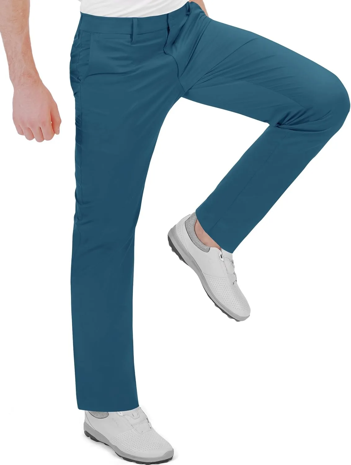 Men's Golf Pants Stretch Waist Slim Fit Tapered Classic Fit Golf Pants