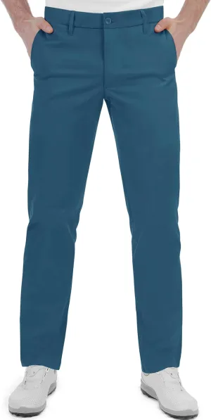 Men's Golf Pants Stretch Waist Slim Fit Tapered Classic Fit Golf Pants