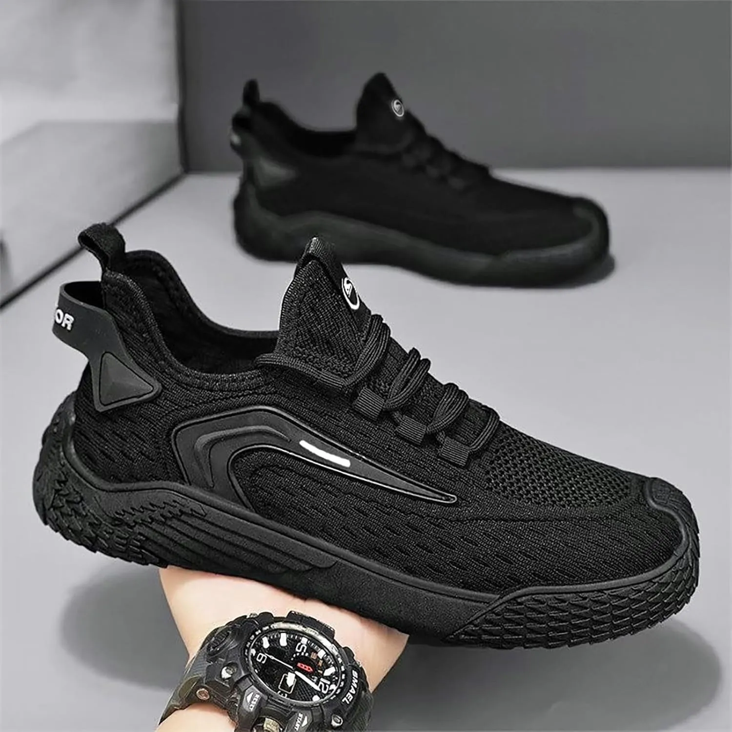 Men's Single Foot Stirrup Sneakers Men's Mesh Comfortable Orthopedic Fashion Casual Dress Shoe for Summer