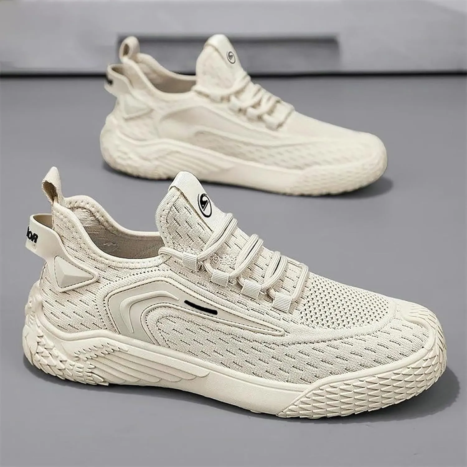 Men's Single Foot Stirrup Sneakers Men's Mesh Comfortable Orthopedic Fashion Casual Dress Shoe for Summer