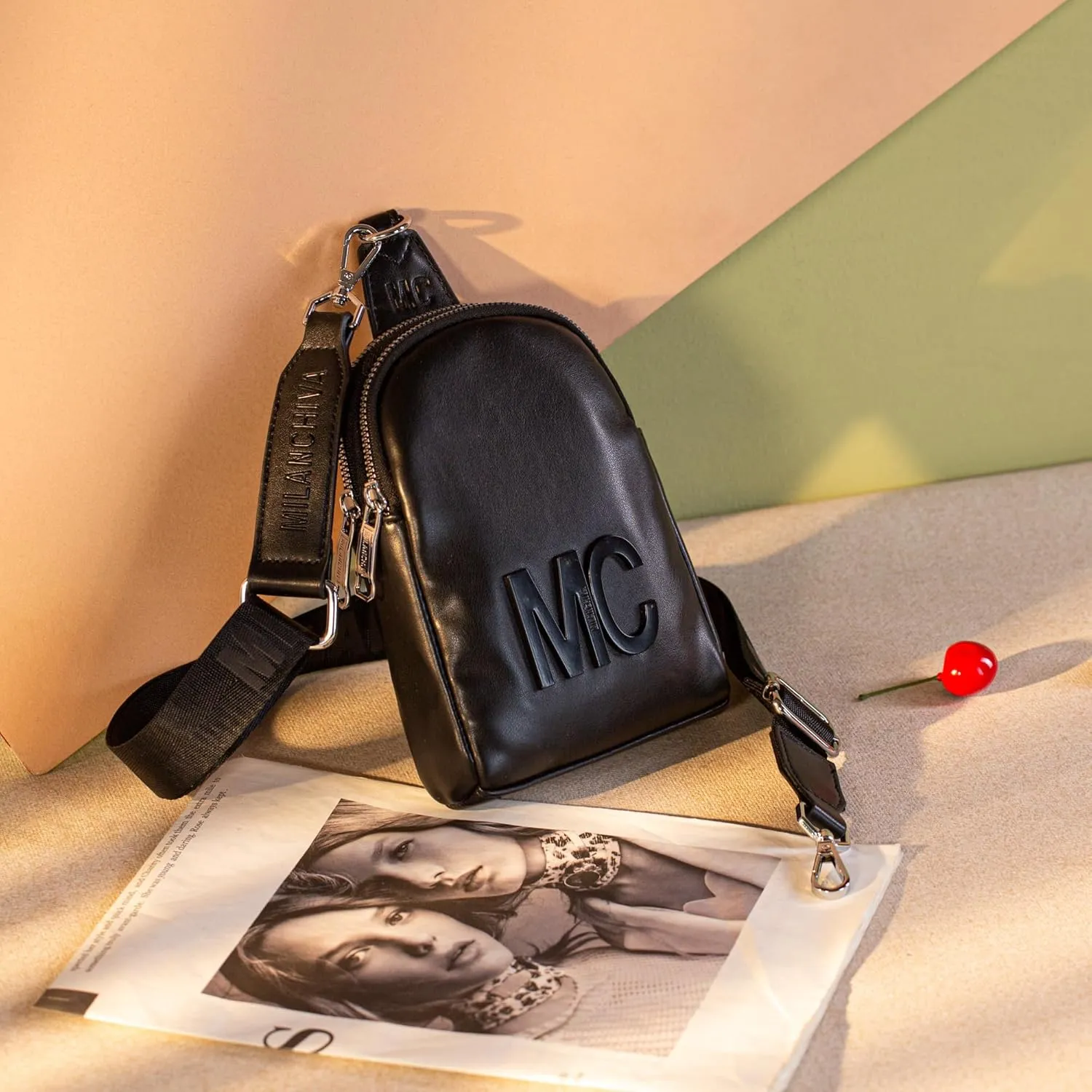 Milan Chiva Small Crossbody Bags for Women Chic Mini Sling Bag Purse and Waist Packs for Girls