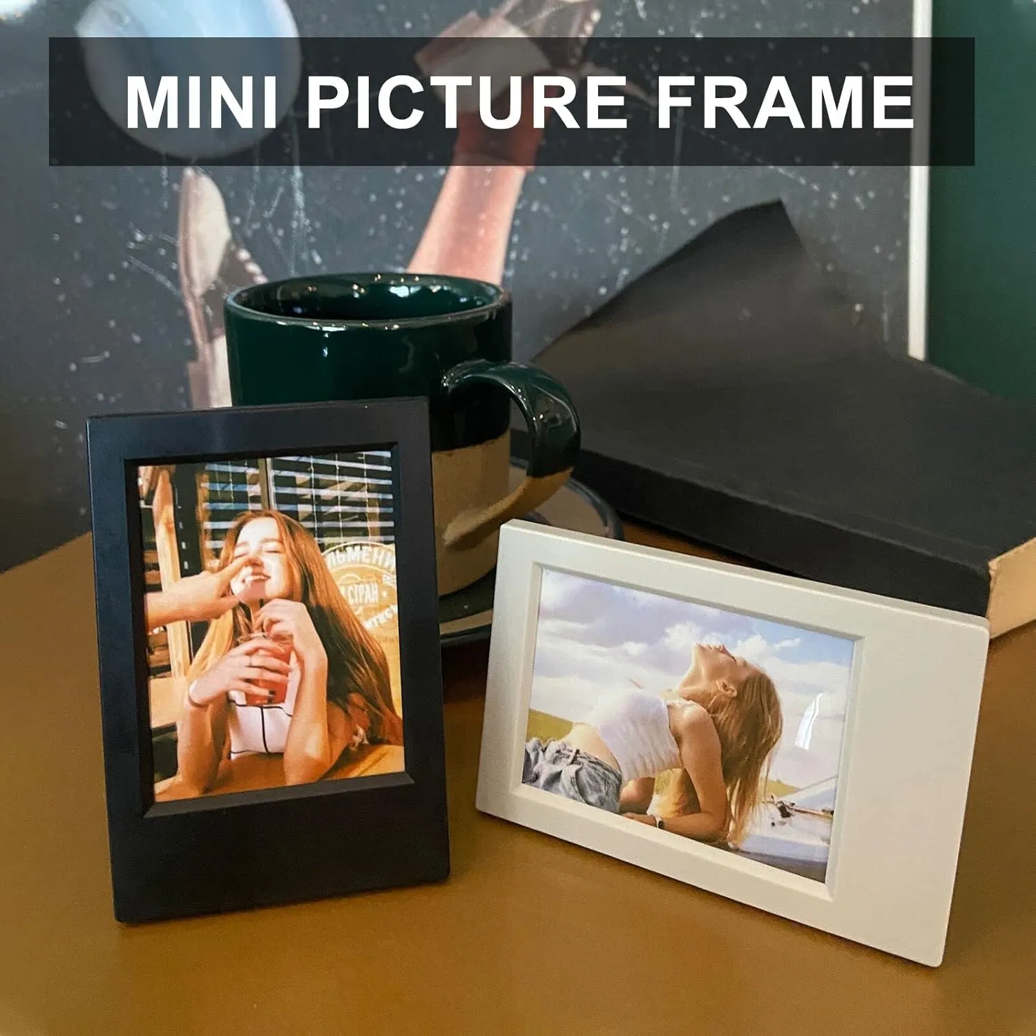 Mini EVO Accessories for Fujifilm Instax Mini EVO Instant Film Camera with EVO Leather Camera Case, Film Holder, Photo Album, 2x3 Frames and Screen Protector - Black (No Camera)