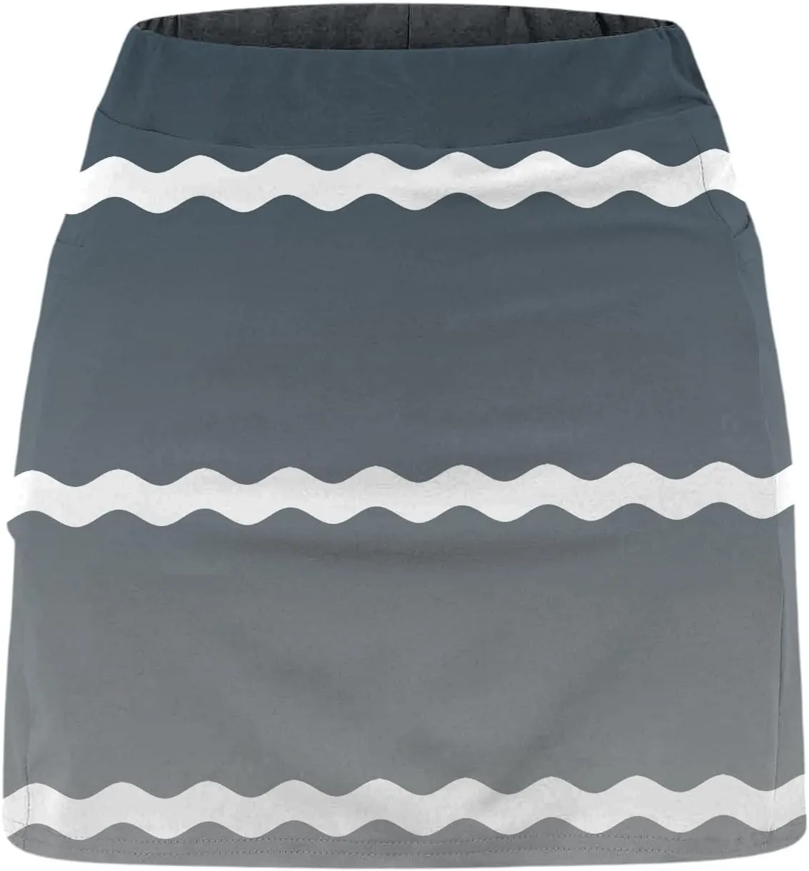 Mini Skort for Women Solid Striped High Waist Tummy Control Tennis Skirts with Built in Shorts Active Athletic Skirts