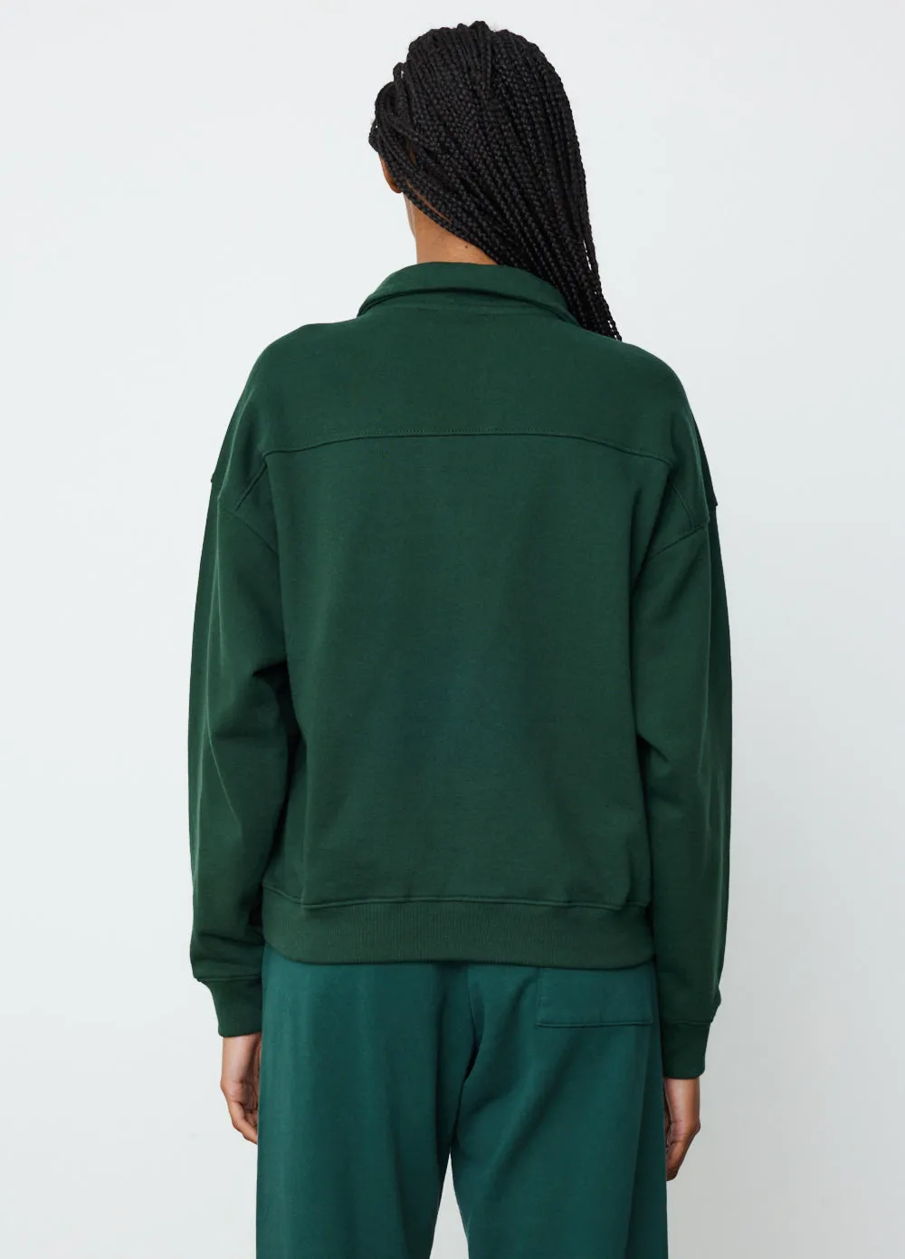 Monaco Flocked Quarter Zip Sweatshirt