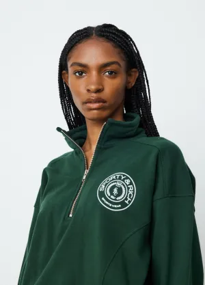 Monaco Flocked Quarter Zip Sweatshirt