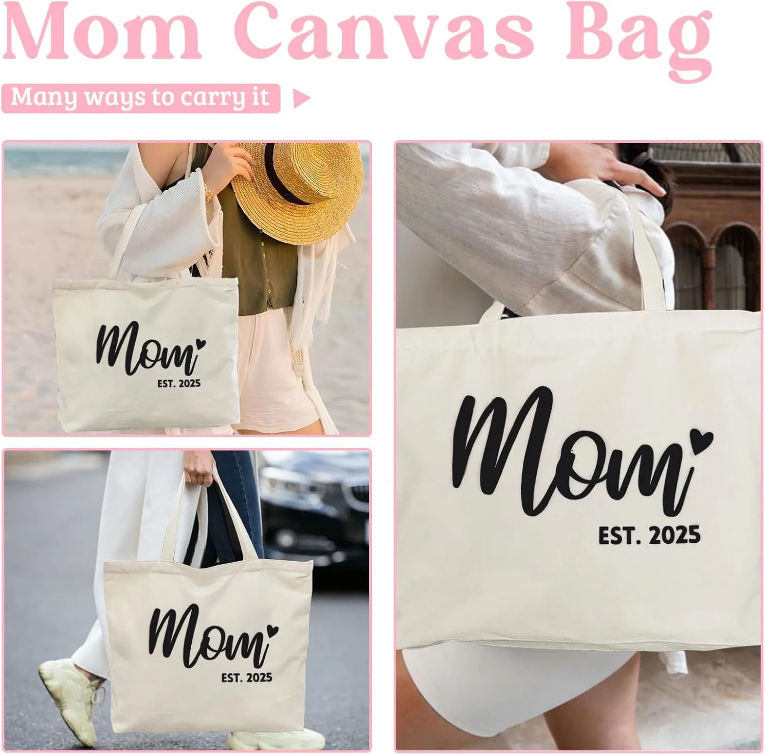 Mrs Bag Bridal Shower Gifts Mrs Gifts Bride Gifts Bachelorette Gifts Wedding Gifts for Bride Bag with Zip Pocket