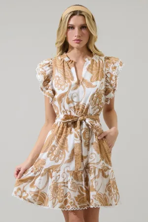 Nadya Floral Erin’s Ruffle Mini Dress
