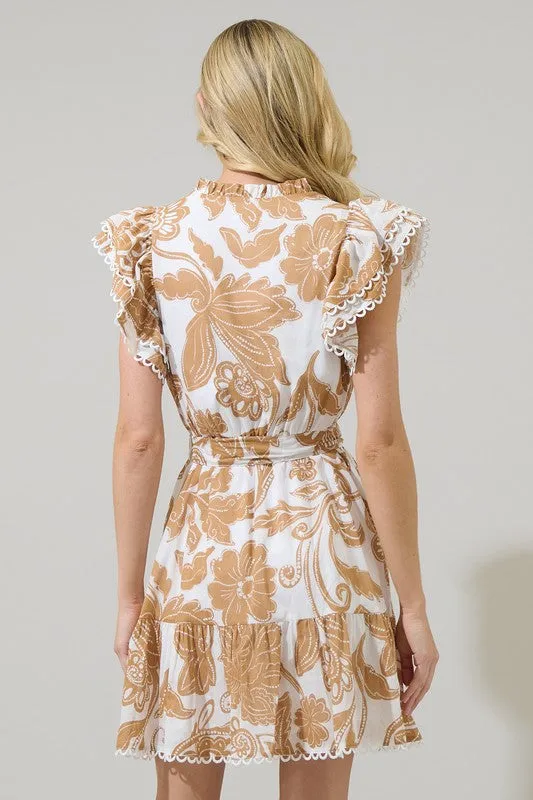 Nadya Floral Erin’s Ruffle Mini Dress