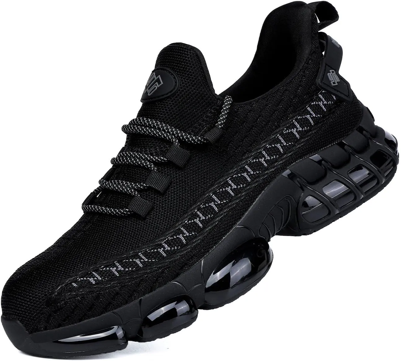 NIFOFISE Steel Toe Sneakers for Men Women Indestructible Work Shoes Lightweight Comfortable Safety Slip-Resistant Composite Toe Shoes for Construction and Industry Zapatos de Trabajo para Mujer