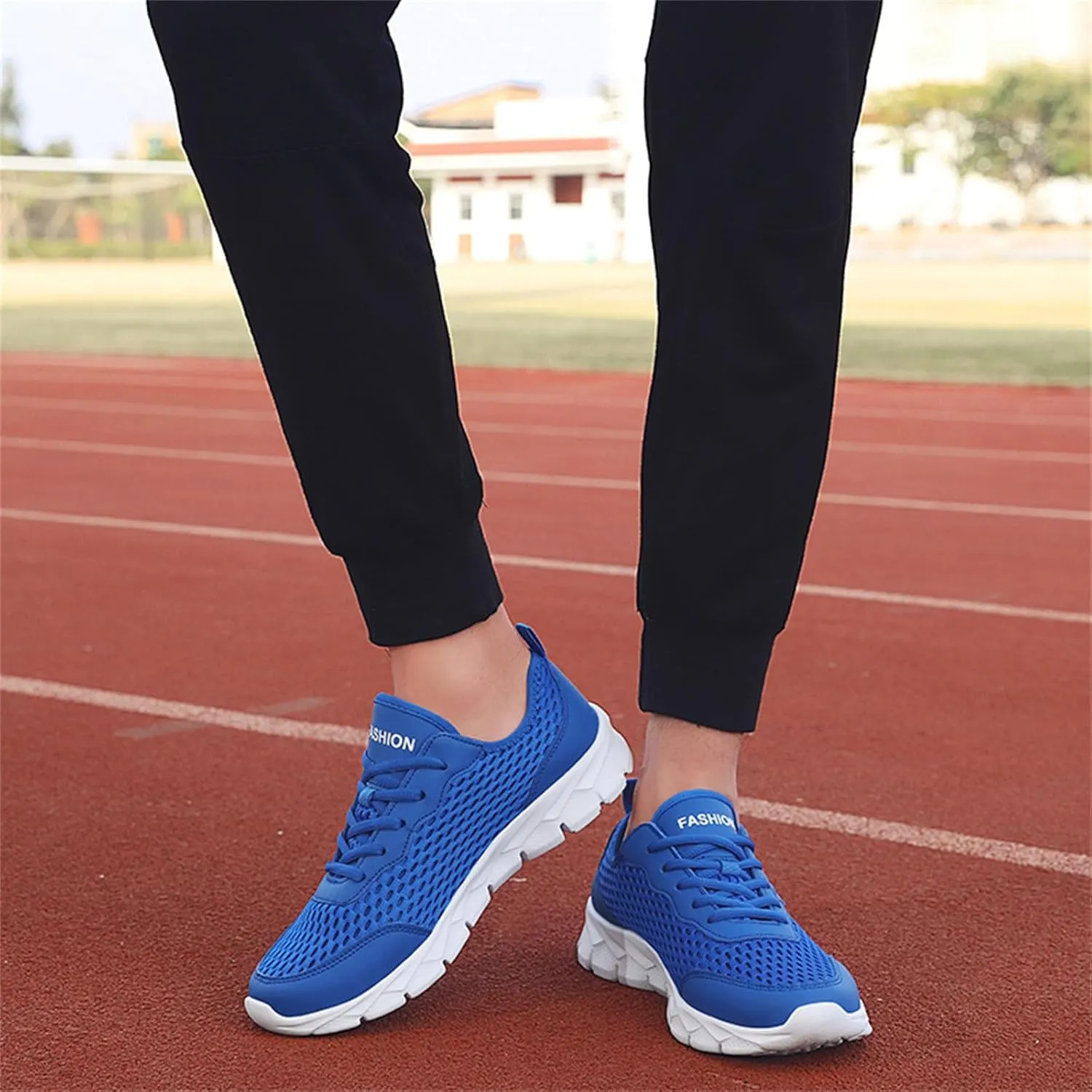 Non Slip Work Sport Shoes for Men Comfortable Lightweight Casual Walking Shoe Men's Sport Breathable Mesh Shoes
