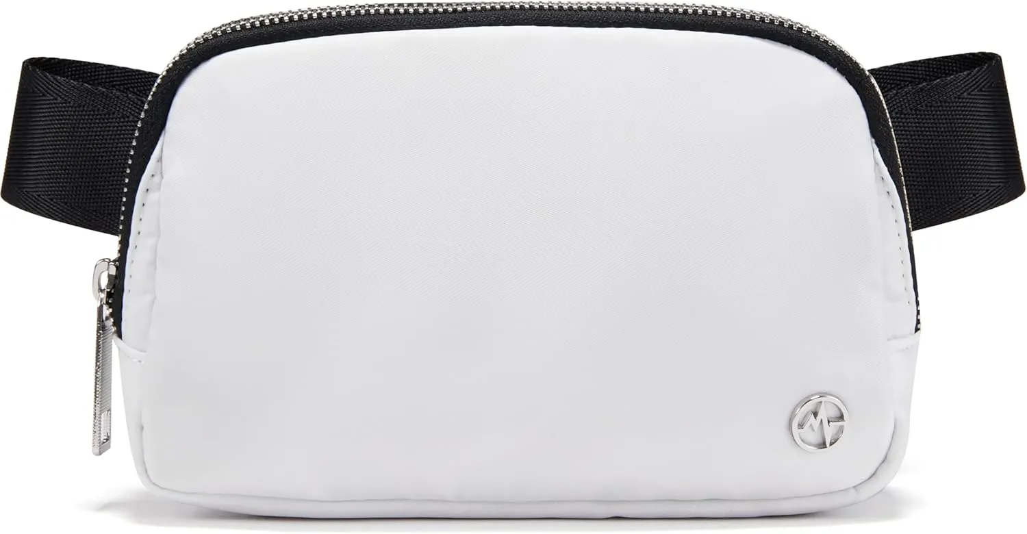 Pander Belt Bag for Women, Fashion Waist Packs, Crossbody Bags, Everywhere Belt Bag with Adjustable Strap (White).