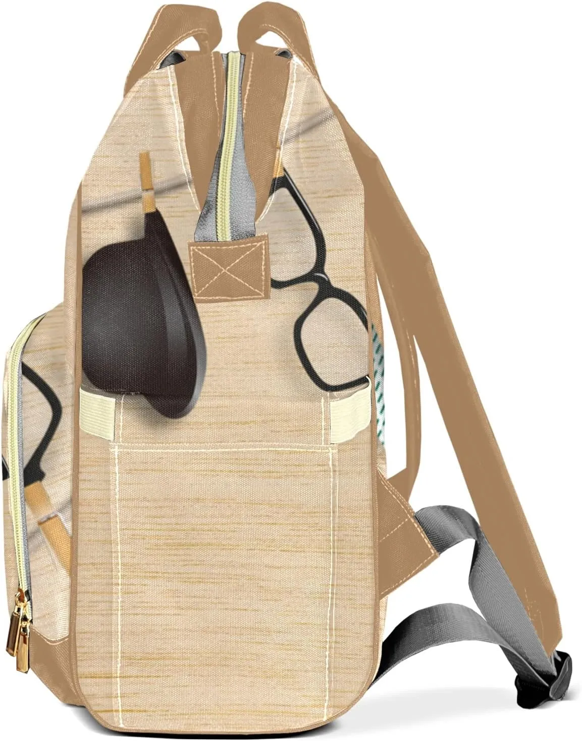 Personalized Happy Father's Day Diaper Bags Backpack with Name Mommy Nursing Bags Gifts for Mom Dad