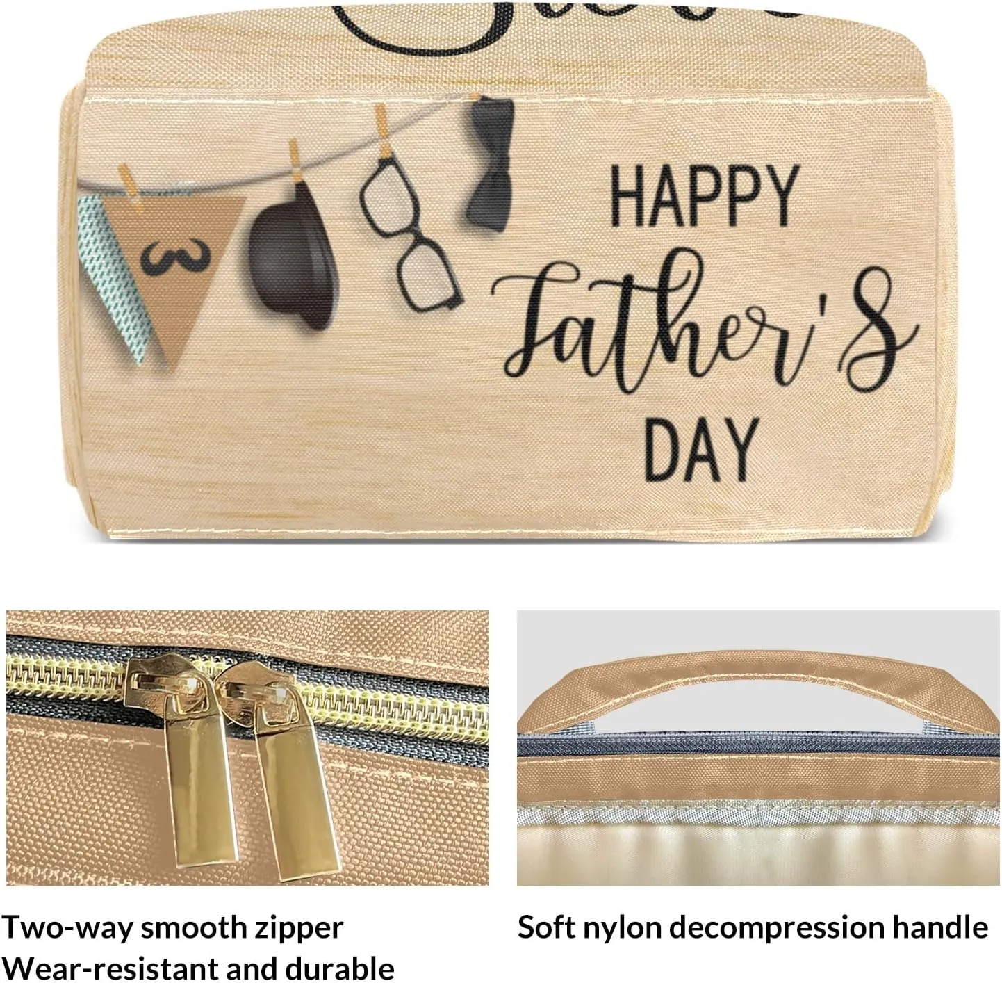 Personalized Happy Father's Day Diaper Bags Backpack with Name Mommy Nursing Bags Gifts for Mom Dad