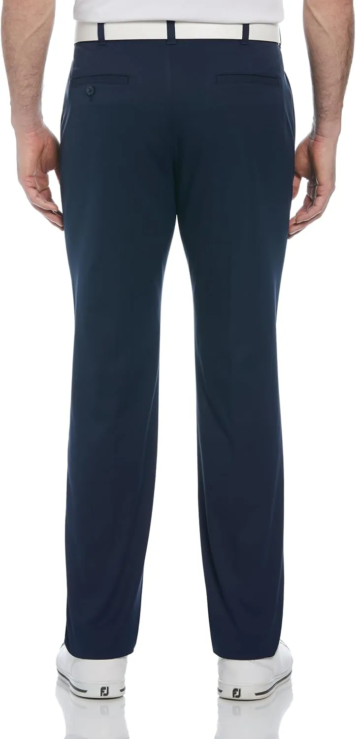 PGA TOUR Men's Flat Front Active Waistband Golf Pant with a Classic Fit, Moisture-Wicking and Sun Protection (Sizes 30-54)