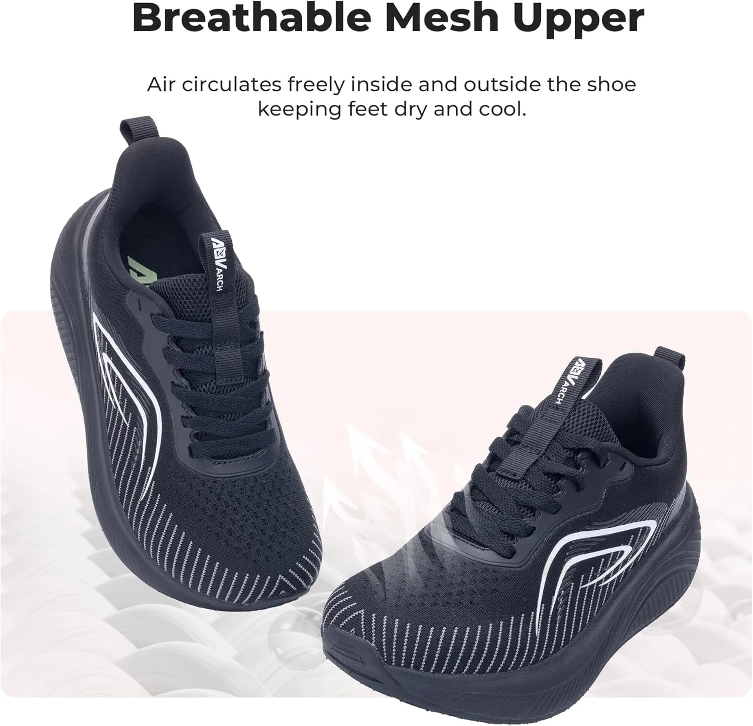 QAUPPE Wide Toe Box Shoes Women Arch Support Walking Sneakers Tennis Sneakers Orthotic Plantar Fasciitis Shoes US 6-11