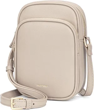 RONSIN Small Crossbody Bags for Women Cell Phone Purse PU Leather Cross Body Purse Handbags with Adjustable Strap