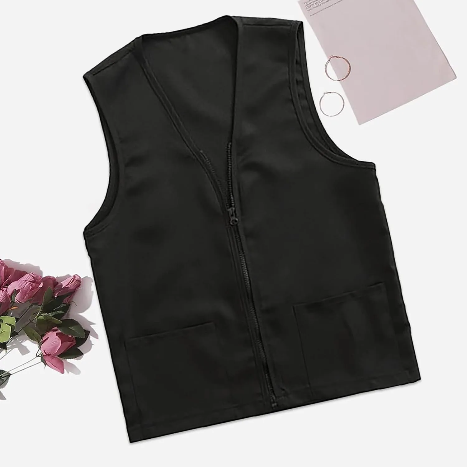 SHAOBGE Fall Clothes For Women 2024 Adult Postulant Activity Vest Supermarket Vests Clerk Workwear Winter