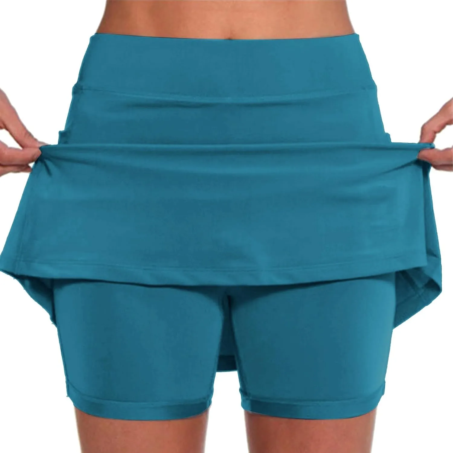 Skorts for Women 2025 Athletic Performance Tennis Golf Skirts Tummy Control Elastic High Waisted Yoga Running Shorts