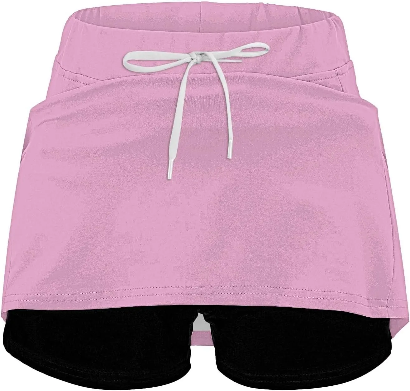 Skorts for Women with Pockets 2025 Summer Tummy Control Yoga Skirts High Waist Active Casual Trendy Loose Outfits
