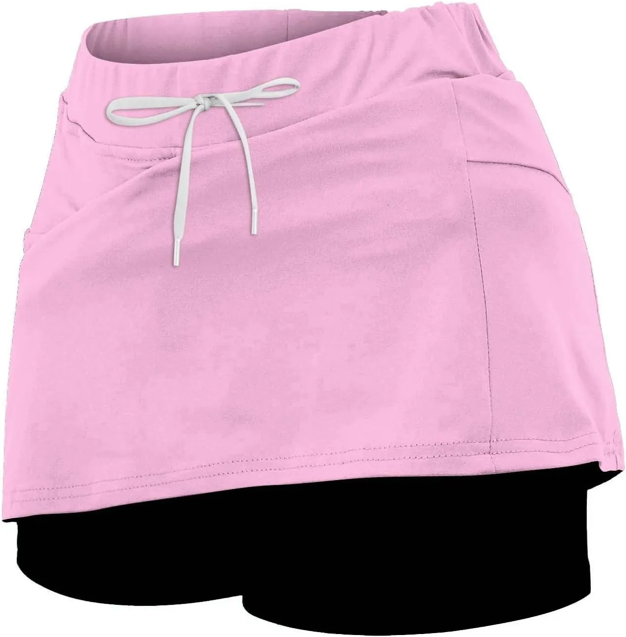 Skorts for Women with Pockets 2025 Summer Tummy Control Yoga Skirts High Waist Active Casual Trendy Loose Outfits