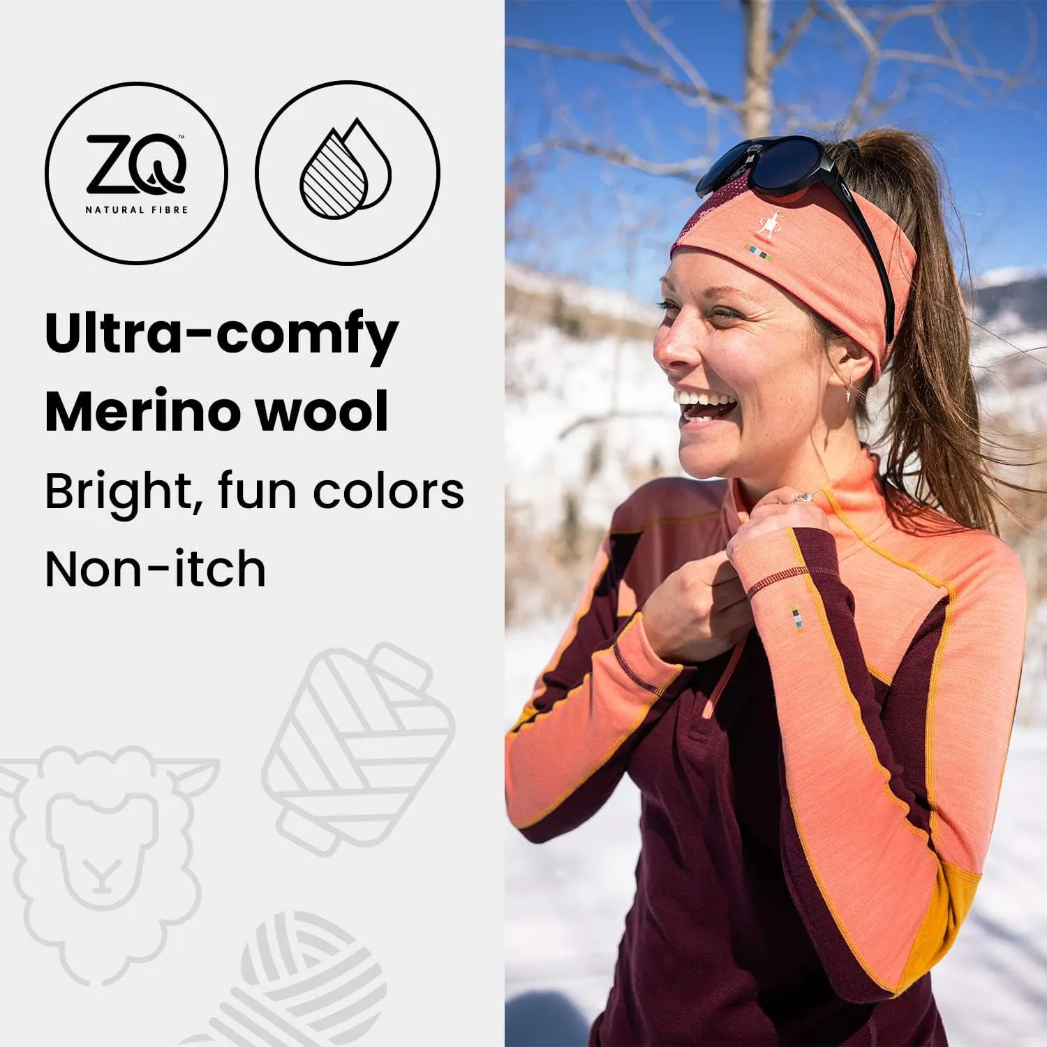 Smartwool Unisex-Adult Thermal Merino Colorblock Headband
